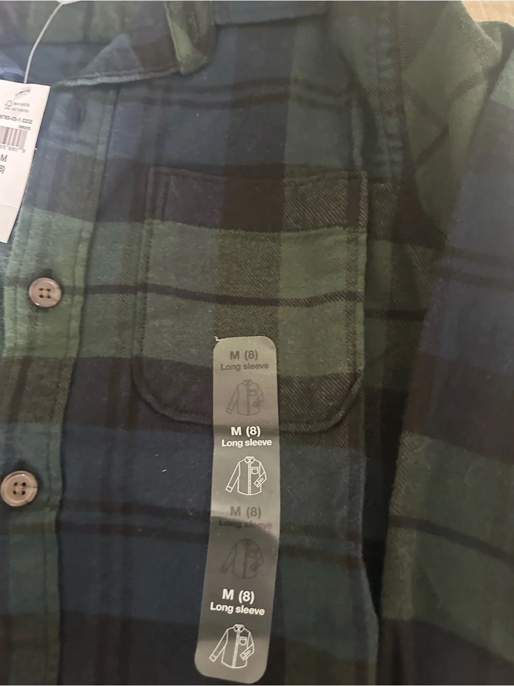 NWT Gap Kids 8 Flannel Shirt